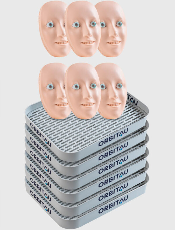 6 simulation faces and 6 drainage trays